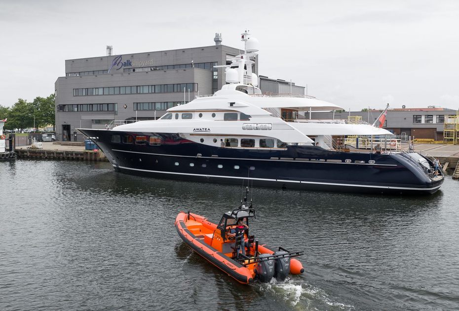 WATCH: 45m Royal Hakvoort Superyacht Awatea Relaunched Following Seven-Month Dutch Refit