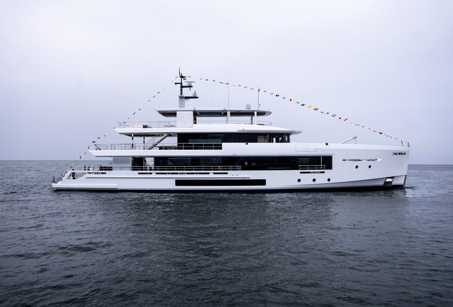 45m Custom Explorer Yacht TREMENDA Launched by Cantiere delle Marche