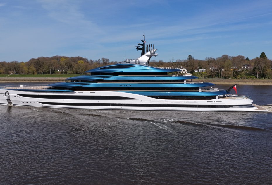 WATCH: 134 Lürssen Superyacht Deep Blue Delivered