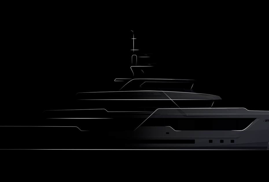 New 48m Columbus Crossover Explorer Yacht Under Construction in Savona