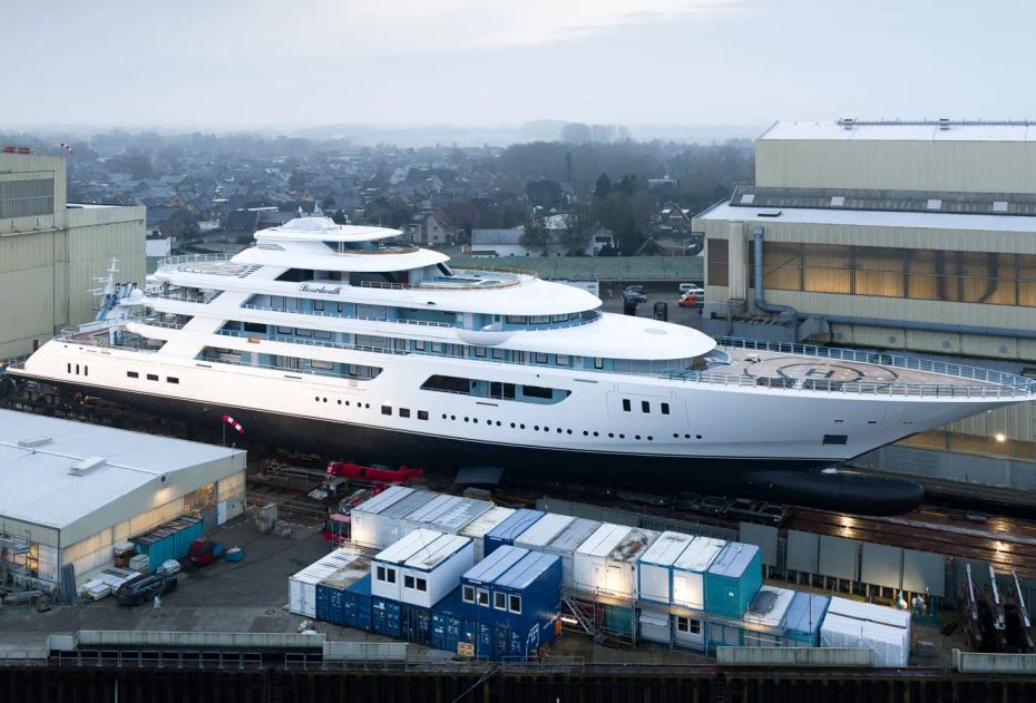 Lürssen Launches 116m Superyacht Boardwalk