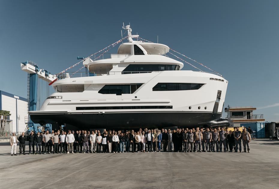 WATCH: Second Bering 88 Expedition Yacht Sayna Launched