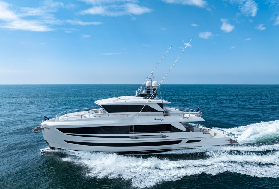 Horizon Launches FD80 Yacht AMETHYST With First Fishing Cockpit