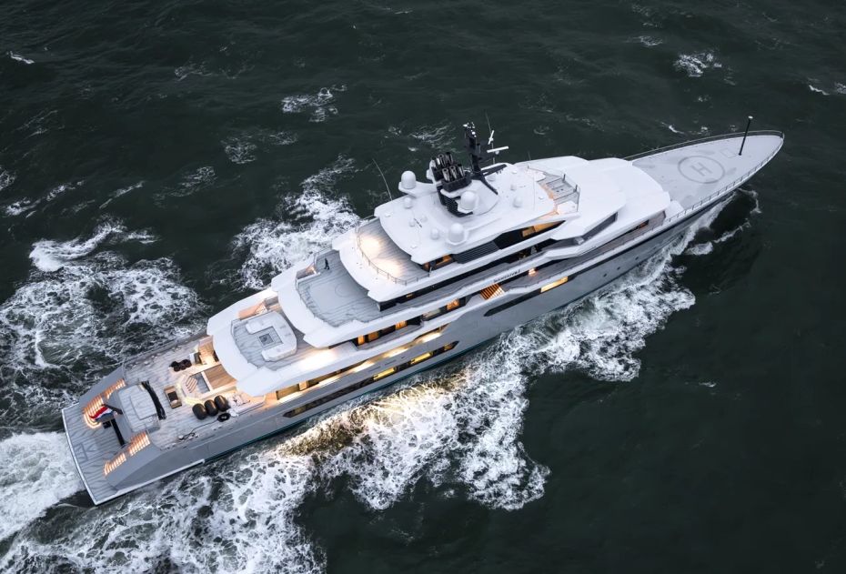 Watch the 111m Oceanco Superyacht Leviathan Begins Sea Trials in the Netherlands