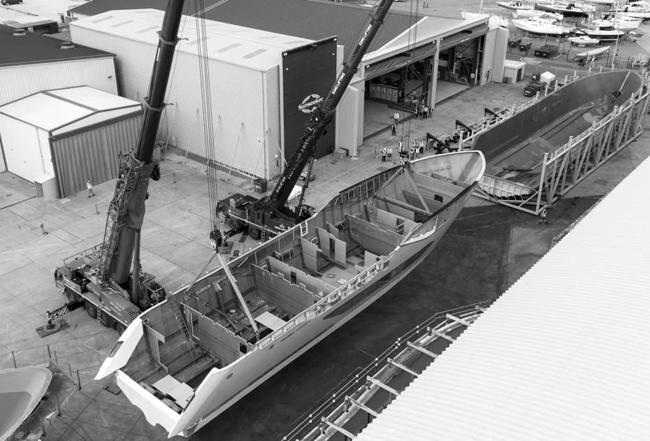 First Sunseeker 134 Superyacht Moves Into Next Build Phase Toward 2027 Delivery
