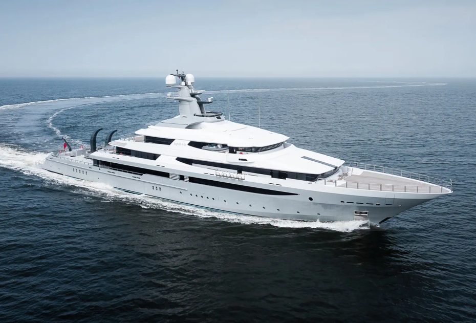 93m Oceanco Superyacht Draak Begins Sea Trials Following Major Rebuild