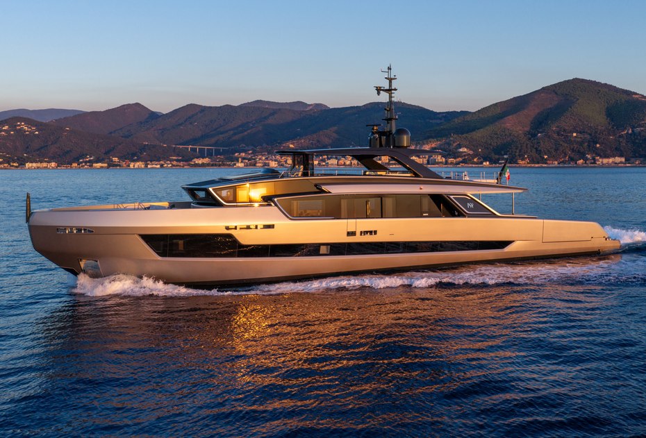 ISA Yachts Unveils First 39m Viper 130 Superyacht Fast Naan With Innovative Three-Level Aft Deck