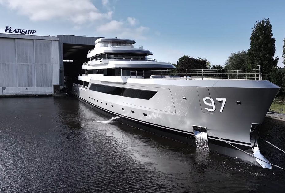 Watch Feadship Launch 80m Explorer Valor