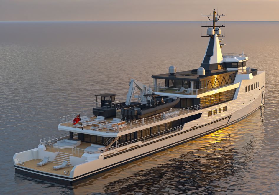 Damen 75m Hybrid yacht