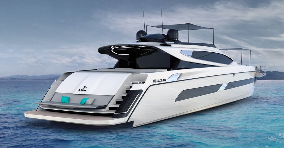 CGI of Otam yacht from behind