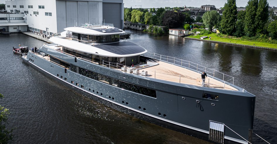 Feadship solar yacht project 713 named B