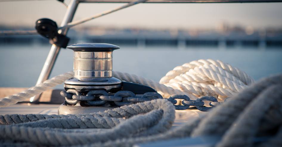 Yacht rope mooring