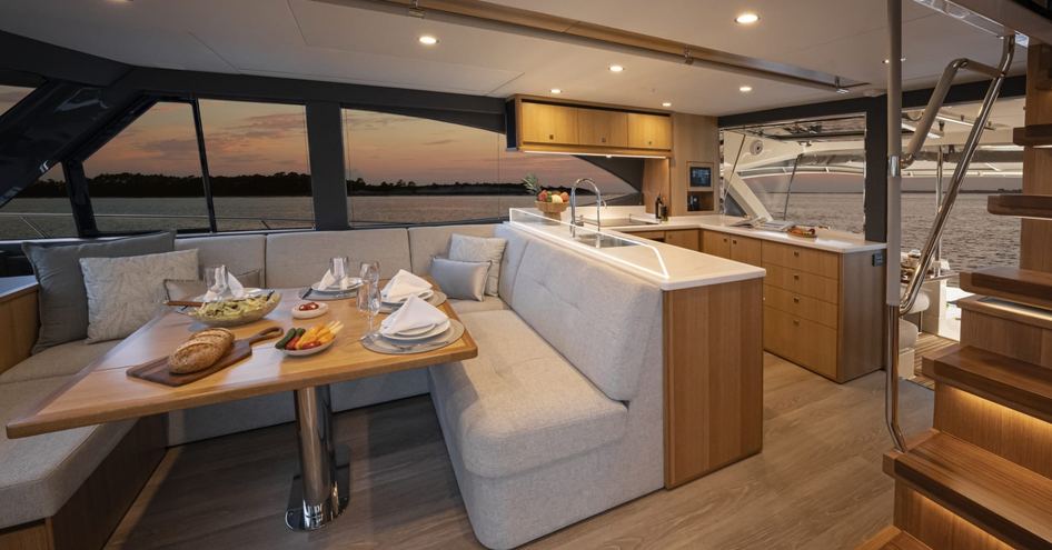 Riviera-58-Sports-Motor-Yacht-Galley-and-Saloon