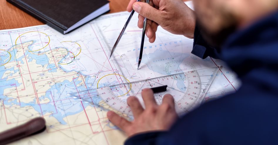 passage planning with logbook and nav tools