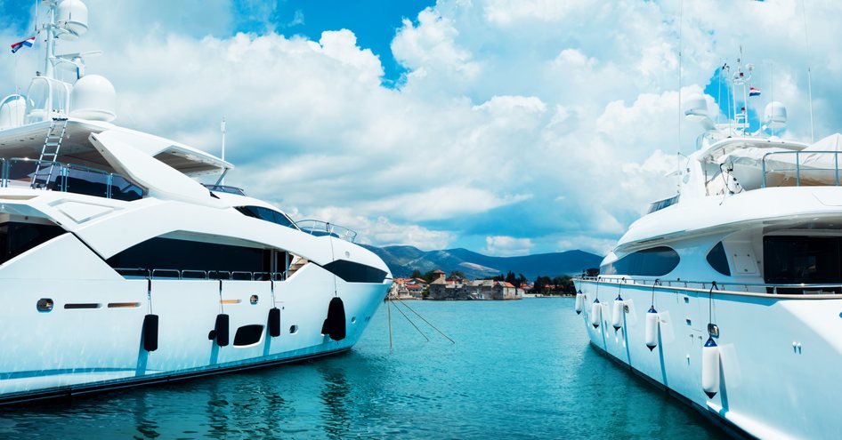 Beautiful, luxury yachts