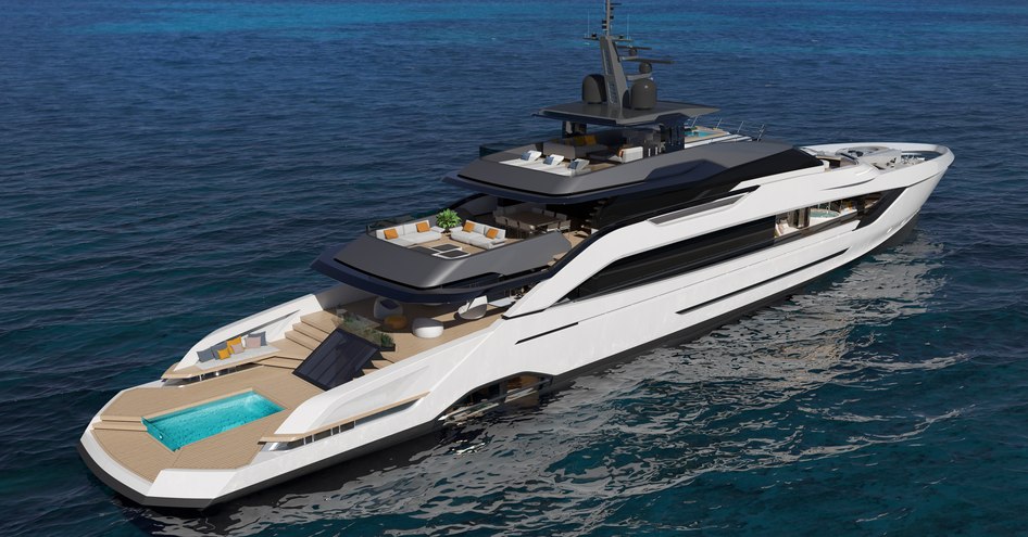 Rendering of Sportiva 55 viewed from behind