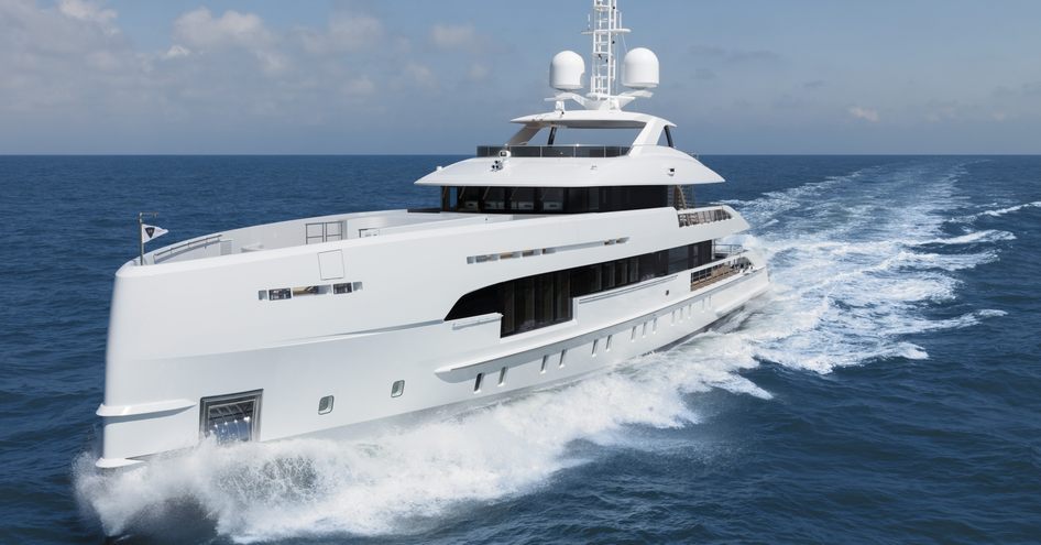 Superyacht ELA on the water