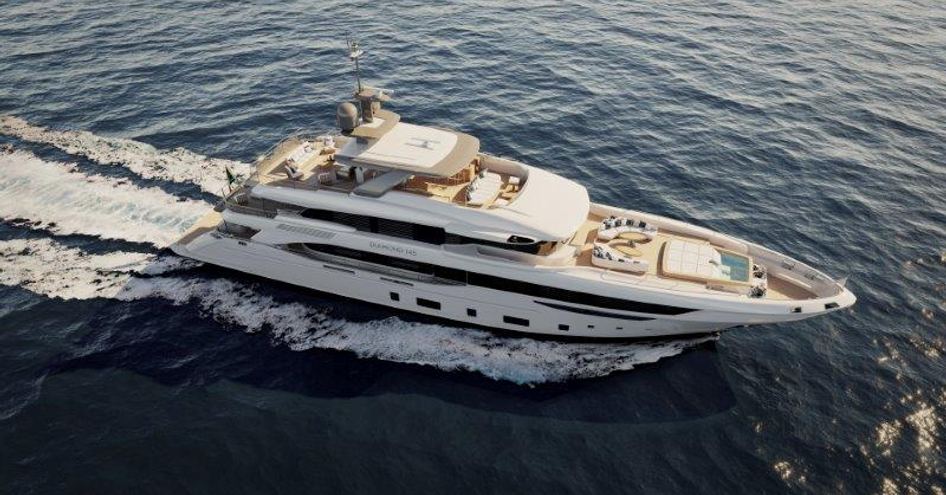 A Benetti yacht underway