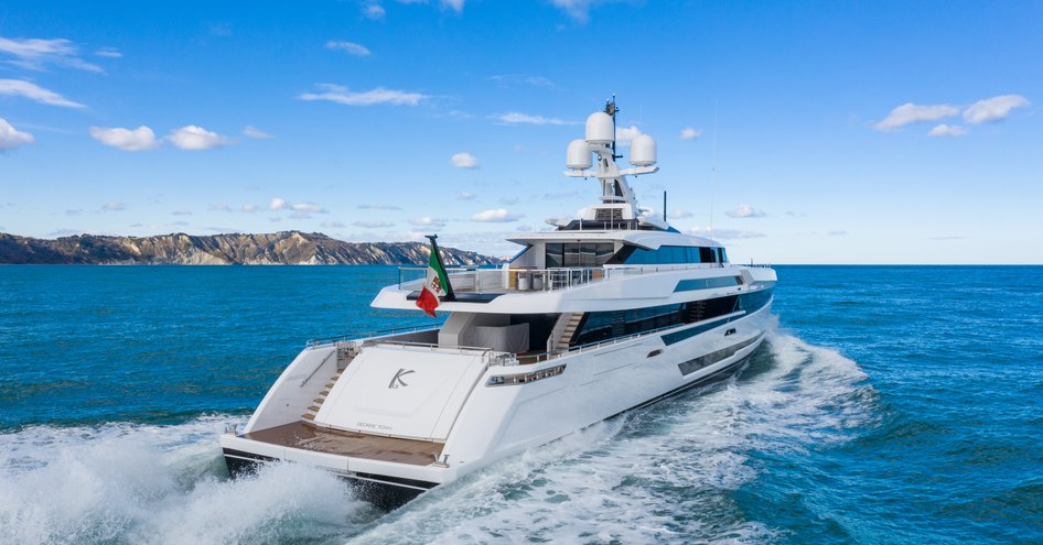 Superyacht K2 on sea trials