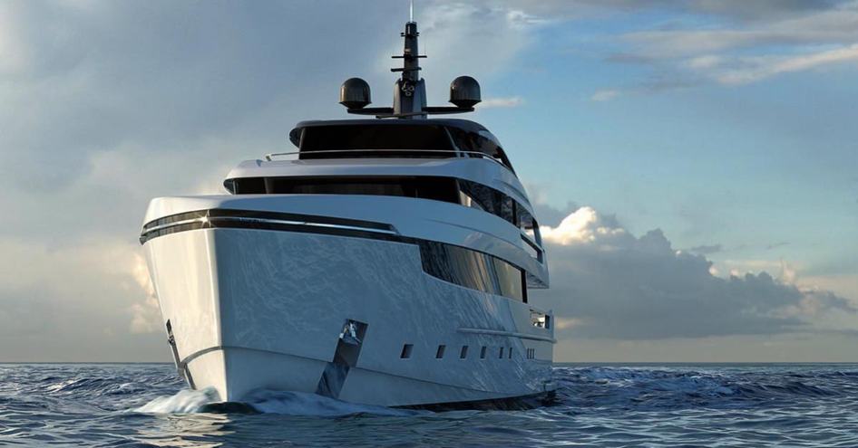 Superyacht Cloud 9 on the water