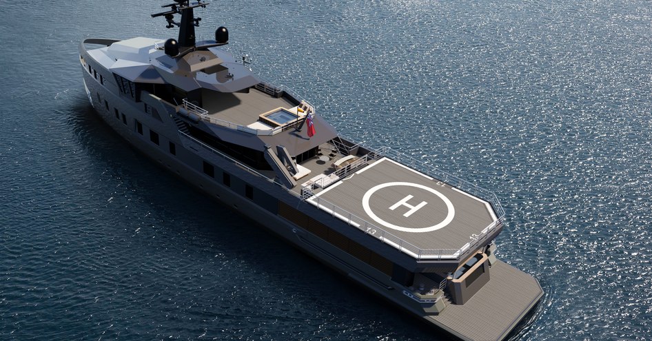 Render of SeaXplorer 58 yacht