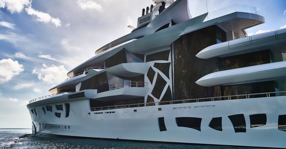 Superyacht ARTEFACT on water