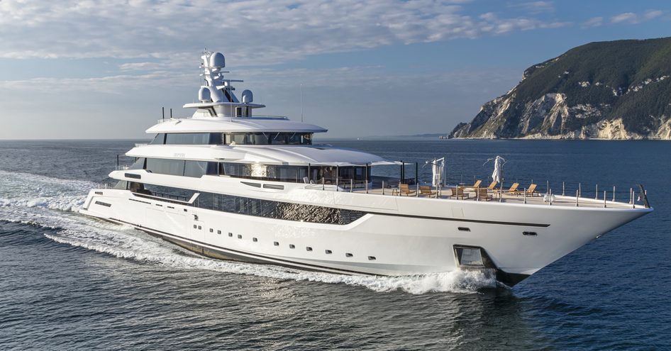 Superyacht DRAGON on the water