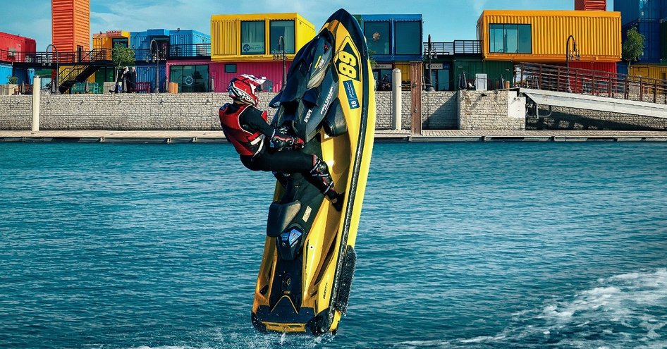 Jet Ski watersports demonstration in Qatar