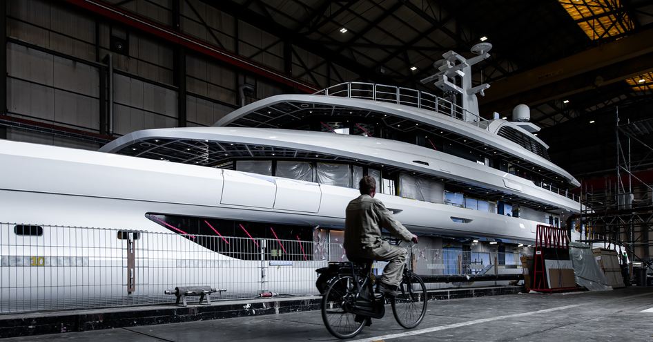 Superyacht GALINNA in docks