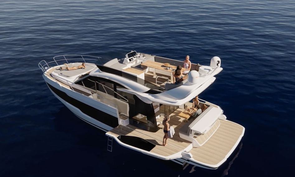 Galeon 440 Fly Mk2, Deck Area