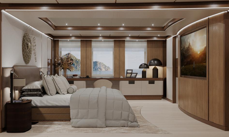 Heesen 55m Steel  Mk2, Accommodation