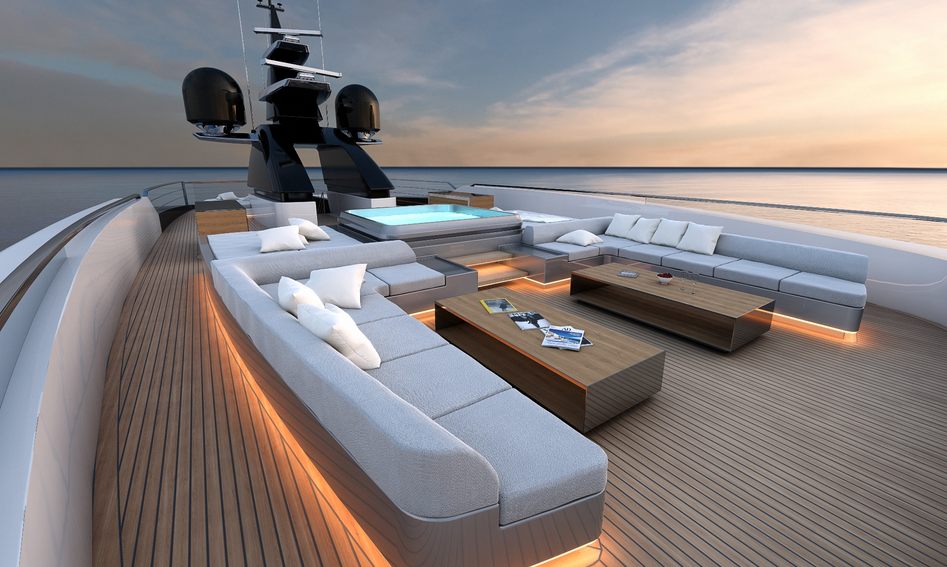 Sanlorenzo 64Steel, Fly Deck/Sportdeck