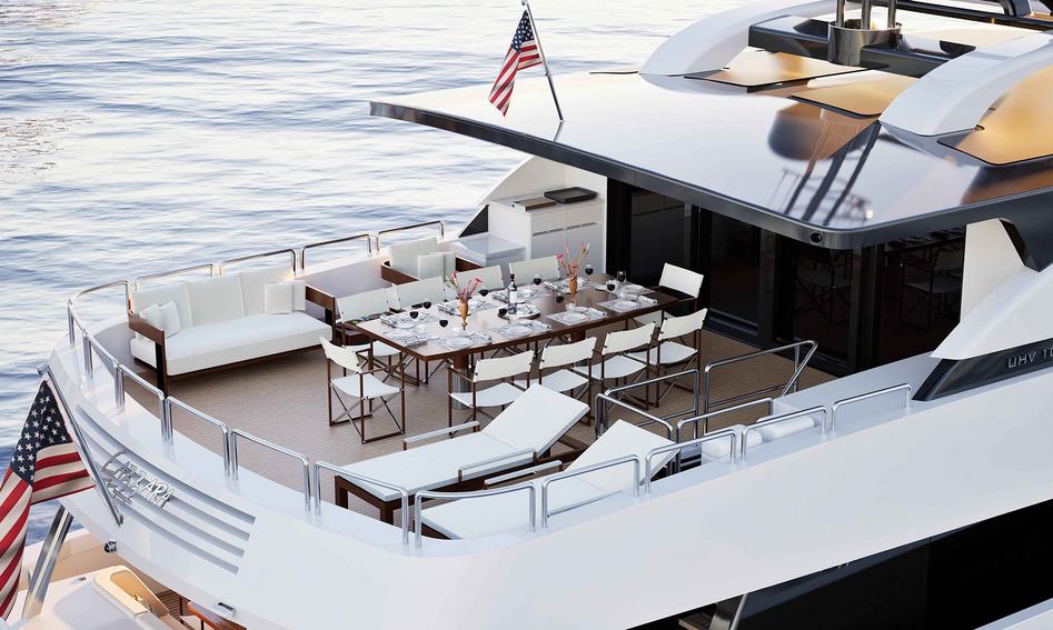 Lazzara UHV 100, Fly Deck/Sportdeck