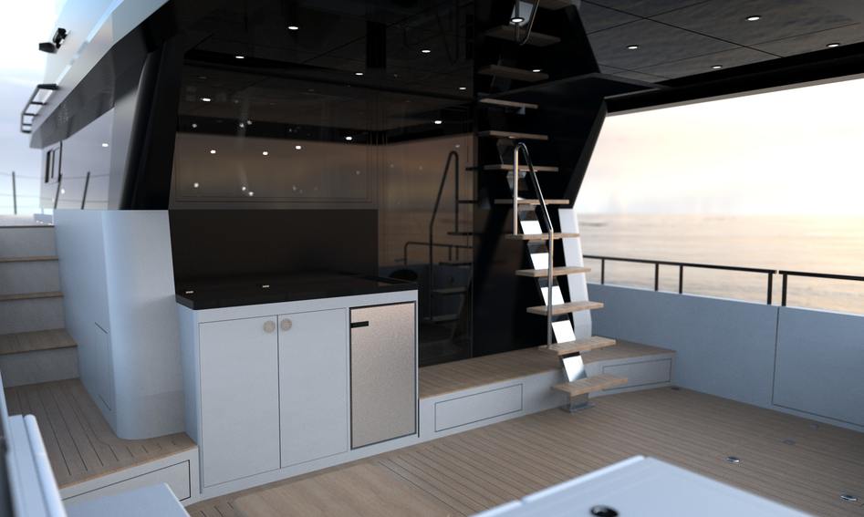 Bering Marine 50 Swift Explorer, Deck Area