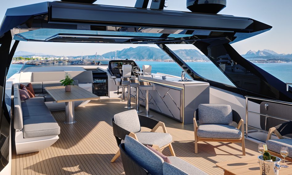 Sunseeker 94 Yacht Mk2, Fly Deck/Sportdeck