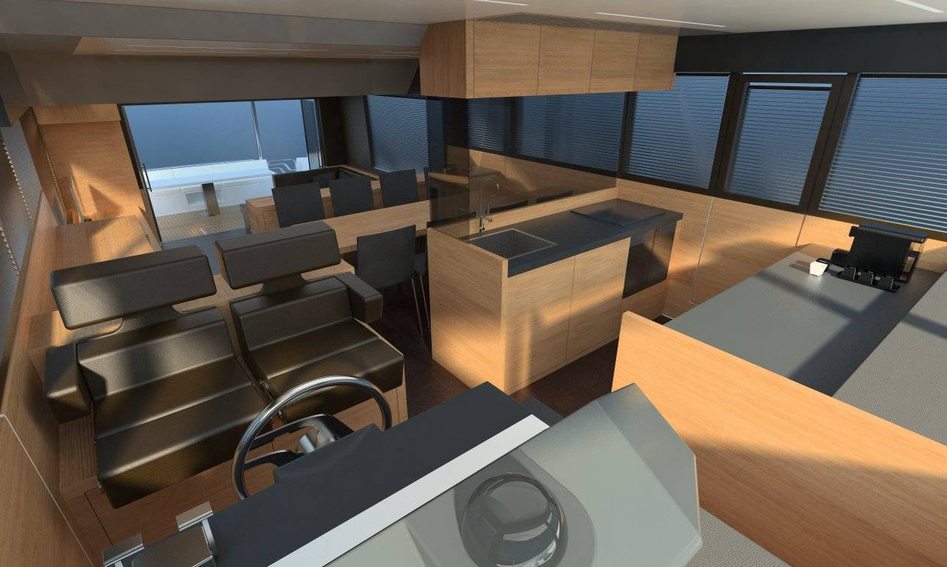 Sundeck Yachts 700, Helm Station