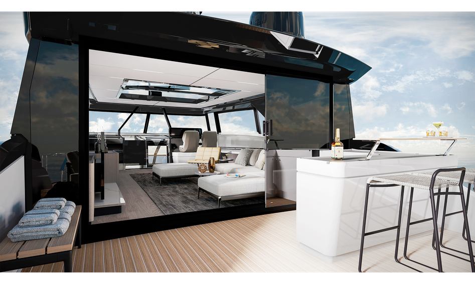 Ferretti 1000 Skydeck, Fly Deck/Sportdeck