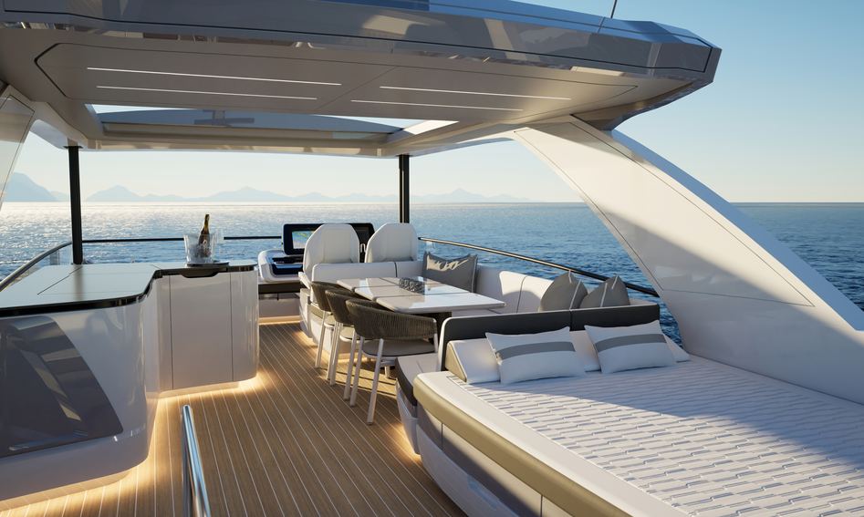 Pearl 73, Fly Deck/Sportdeck