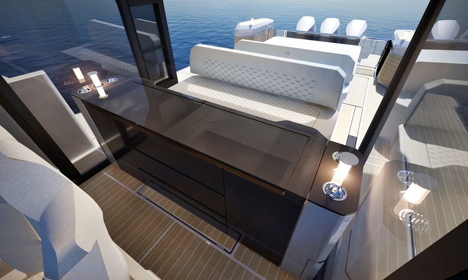 Saxdor 460 GTS, Deck Area