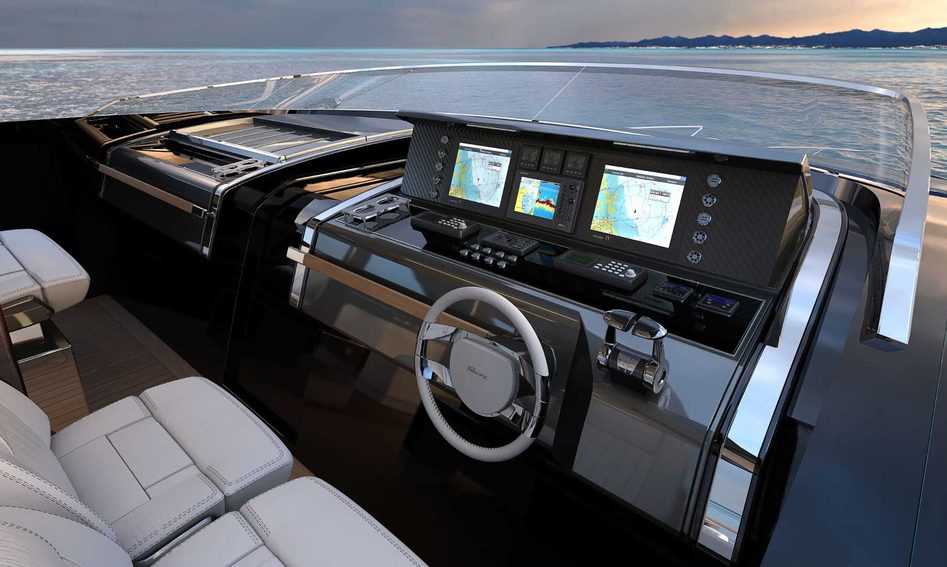 Riva 110&#039; Dolcevita, Helm Station