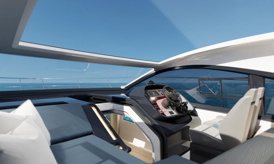 Fairline Targa 40 Mk2, Helm Station