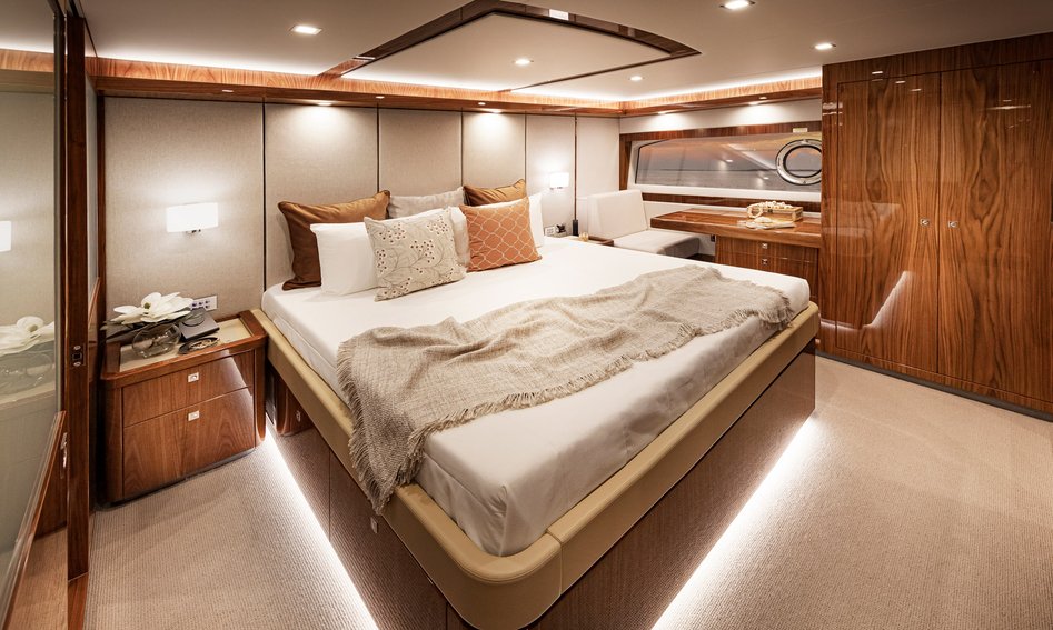 Riviera 72 Sport Motor Yacht Mk2, Accommodation