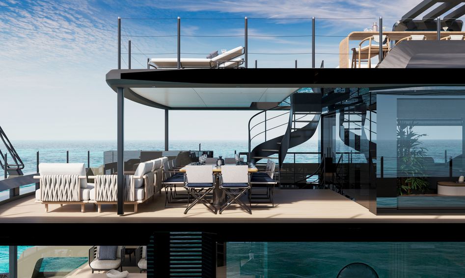 Cantiere delle Marche Raw 105 , Deck Area