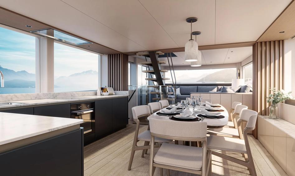 Sunseeker 74 Ocean Enclosed, Interior