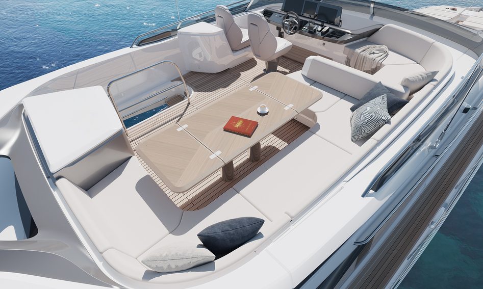 Princess S65 Mk2, Fly Deck/Sportdeck