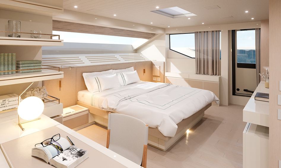 Sanlorenzo SL106 Asymmetric, Accommodation