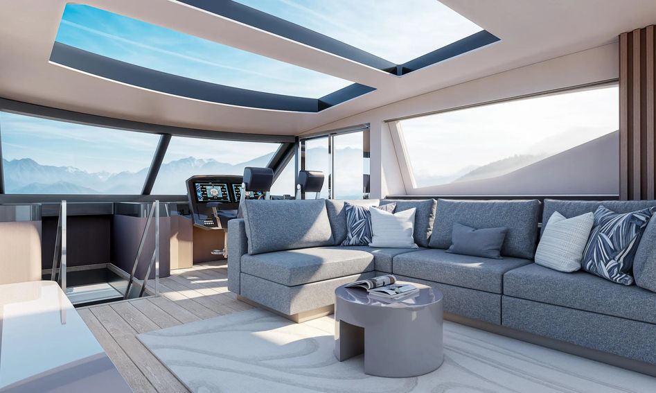 Sunseeker 74 Ocean Enclosed, Helm Station