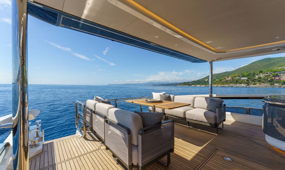 Absolute 70 FLY, Deck Area