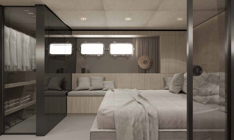 Sanlorenzo SL86 Asymmetric, Accommodation