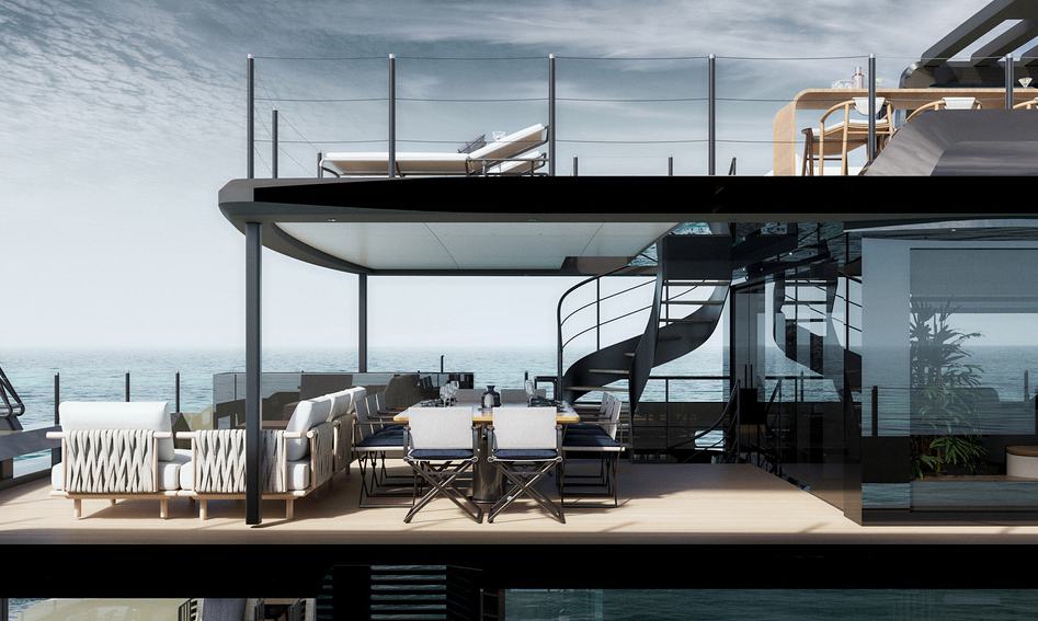 Cantiere delle Marche Raw 110 , Deck Area